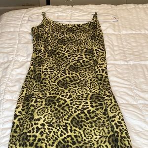 Green Leopard Dress
